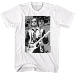 Eric Clapton Bw Sunglasses White T Shirt